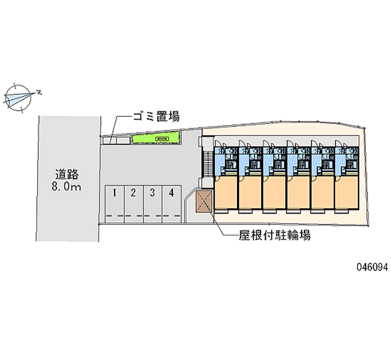 レオネクストリバーサイド橘 月極駐車場