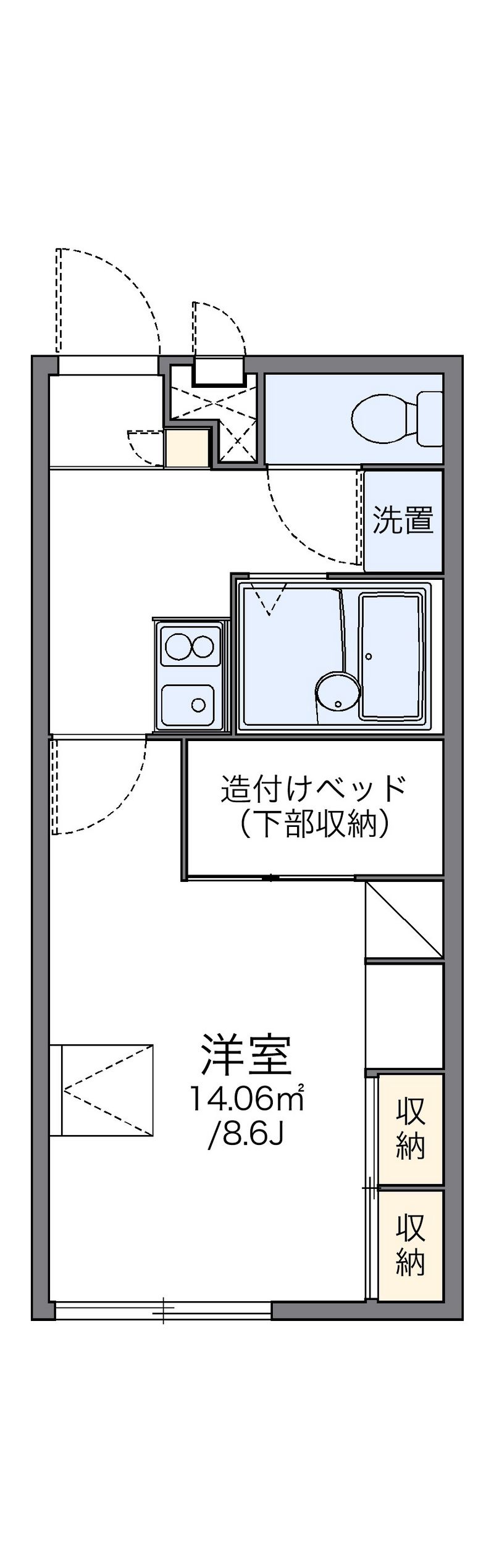 レオパレスＭＡＤＯＫＡ 間取図