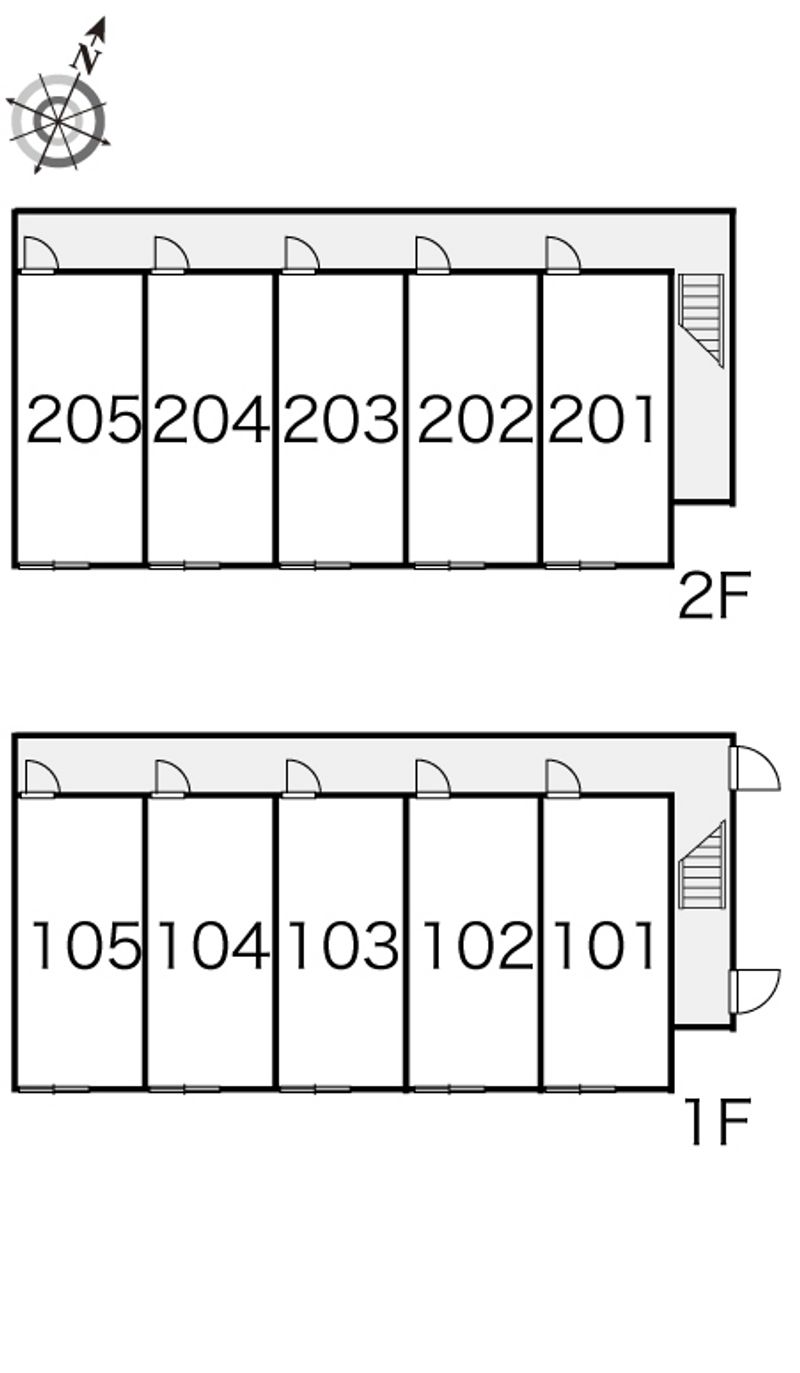 レオパレスＳＨＩＮ前田 間取り配置図