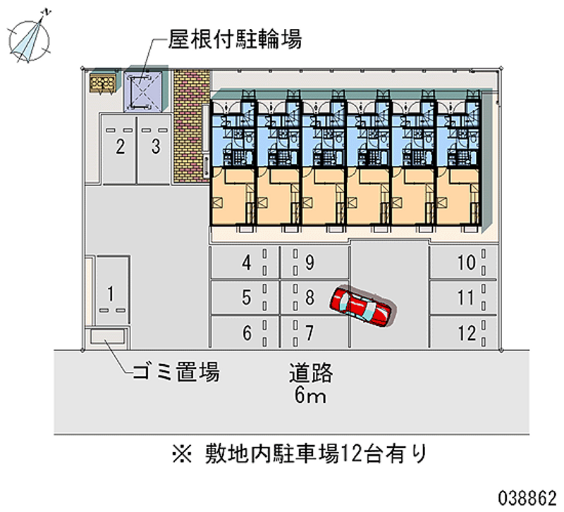 レオパレスニュータウンⅡ 月極駐車場