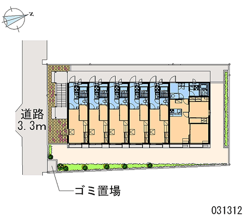 レオパレスレリア 区画図