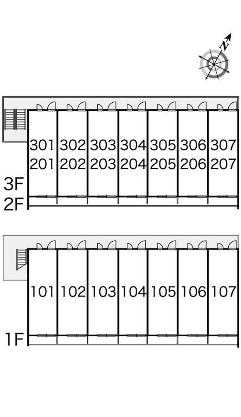 レオパレスモンターニュ 間取配置図