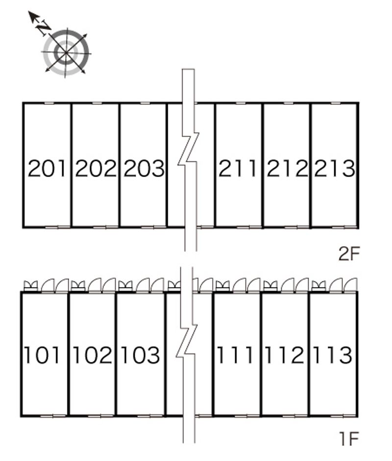 レオパレス天の原 間取配置図