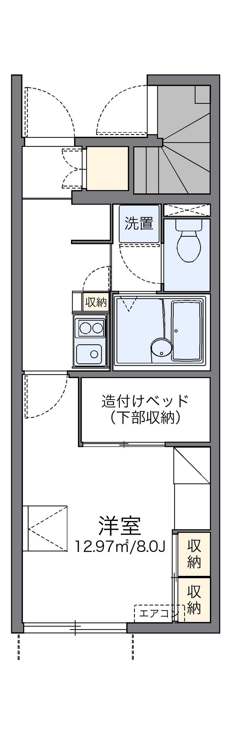 レオパレスメゾンアジュール 間取図