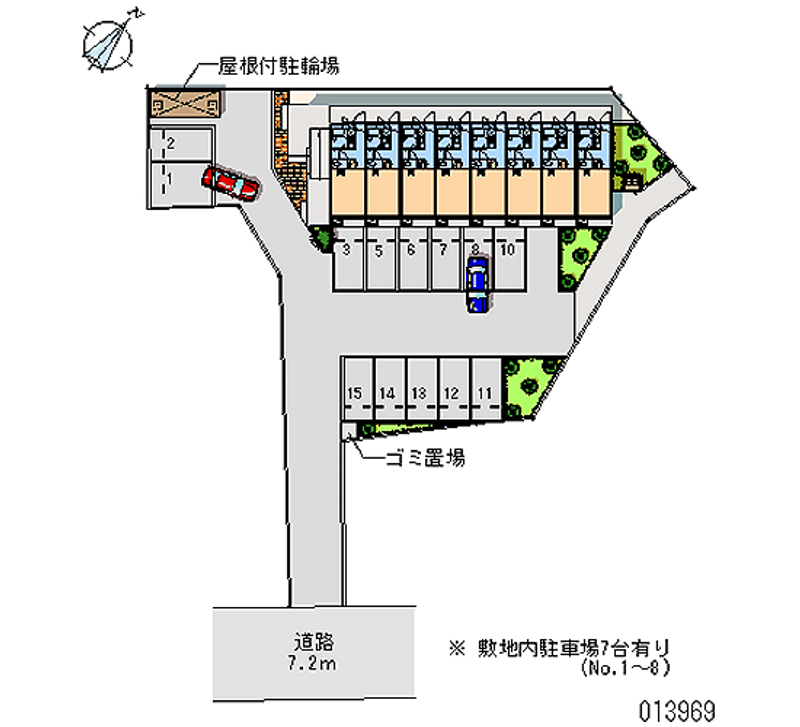 13969 Monthly parking lot