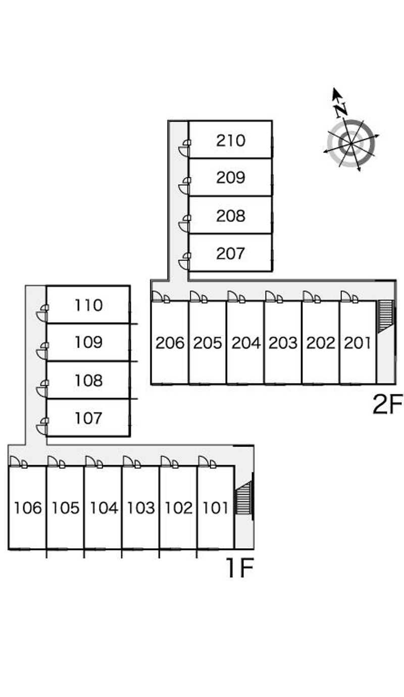 レオパレスディアコート 間取配置図