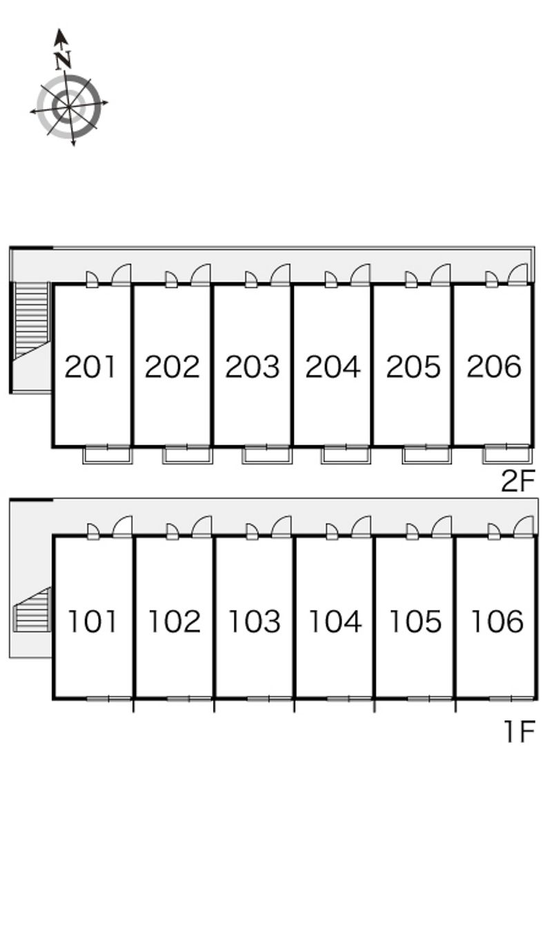 レオパレスケイ　オリマ 間取配置図