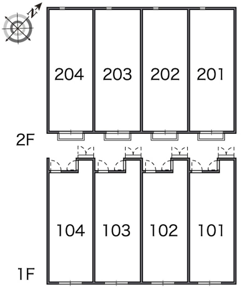 レオネクストフルールウチバリ 間取配置図