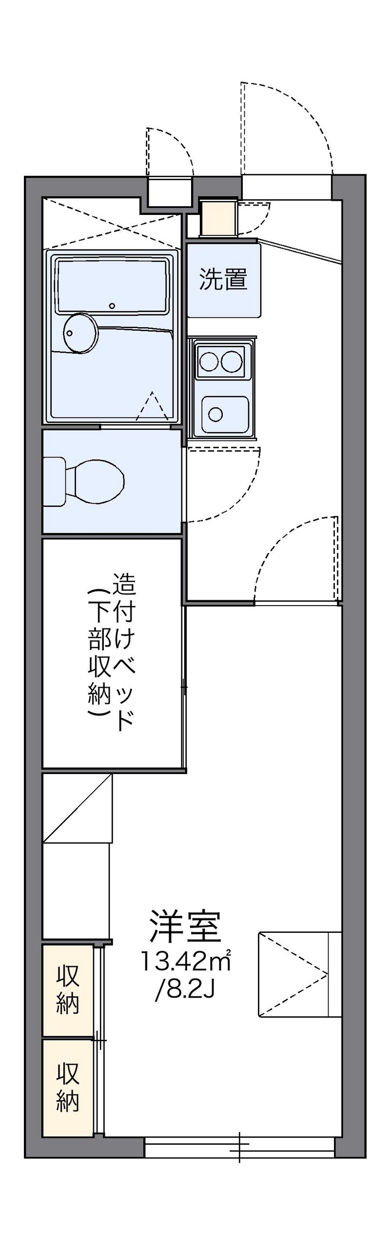 レオパレスリベールＳＫⅡ 間取図