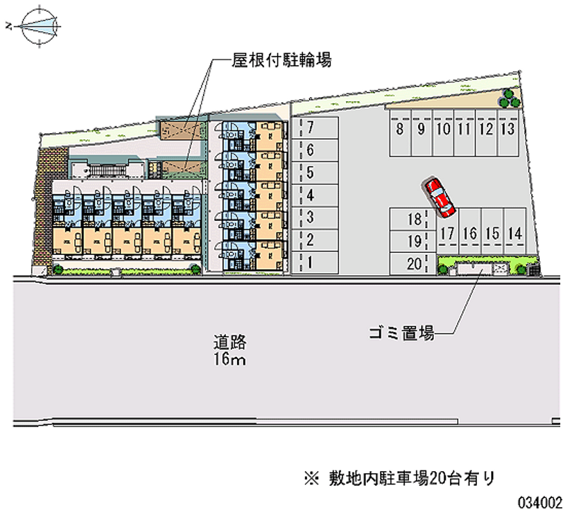 レオパレスＴＳＵＮＯＭＥ 月極駐車場