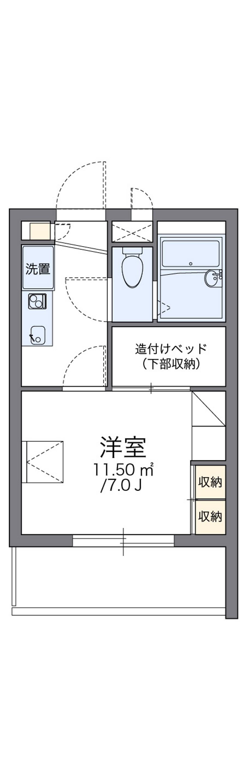 レオパレス和田Ⅱ 間取図