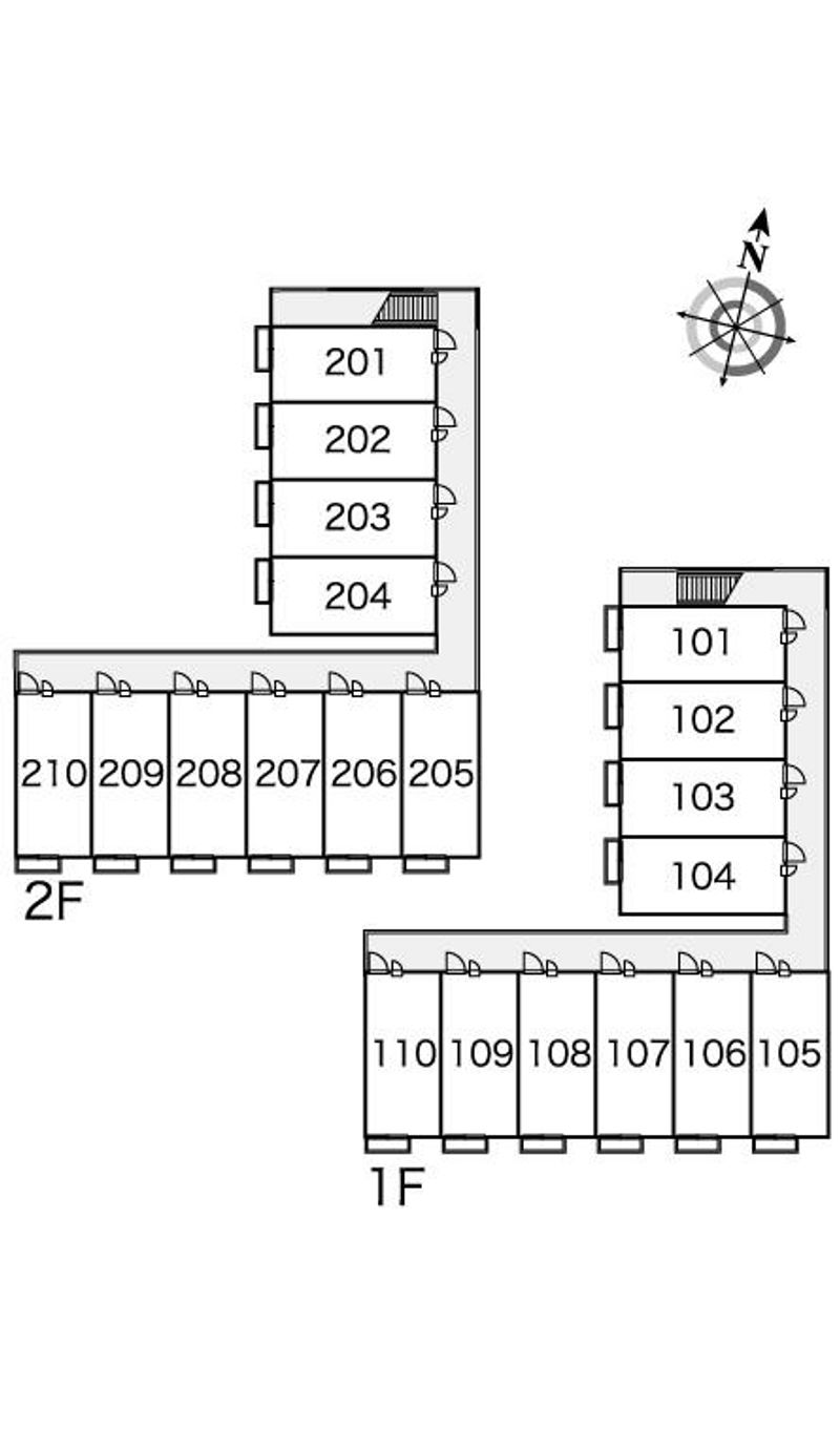 レオパレスエスポワール 間取配置図