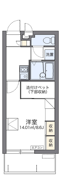 レオパレスコンフォートおろくⅡ 間取り図