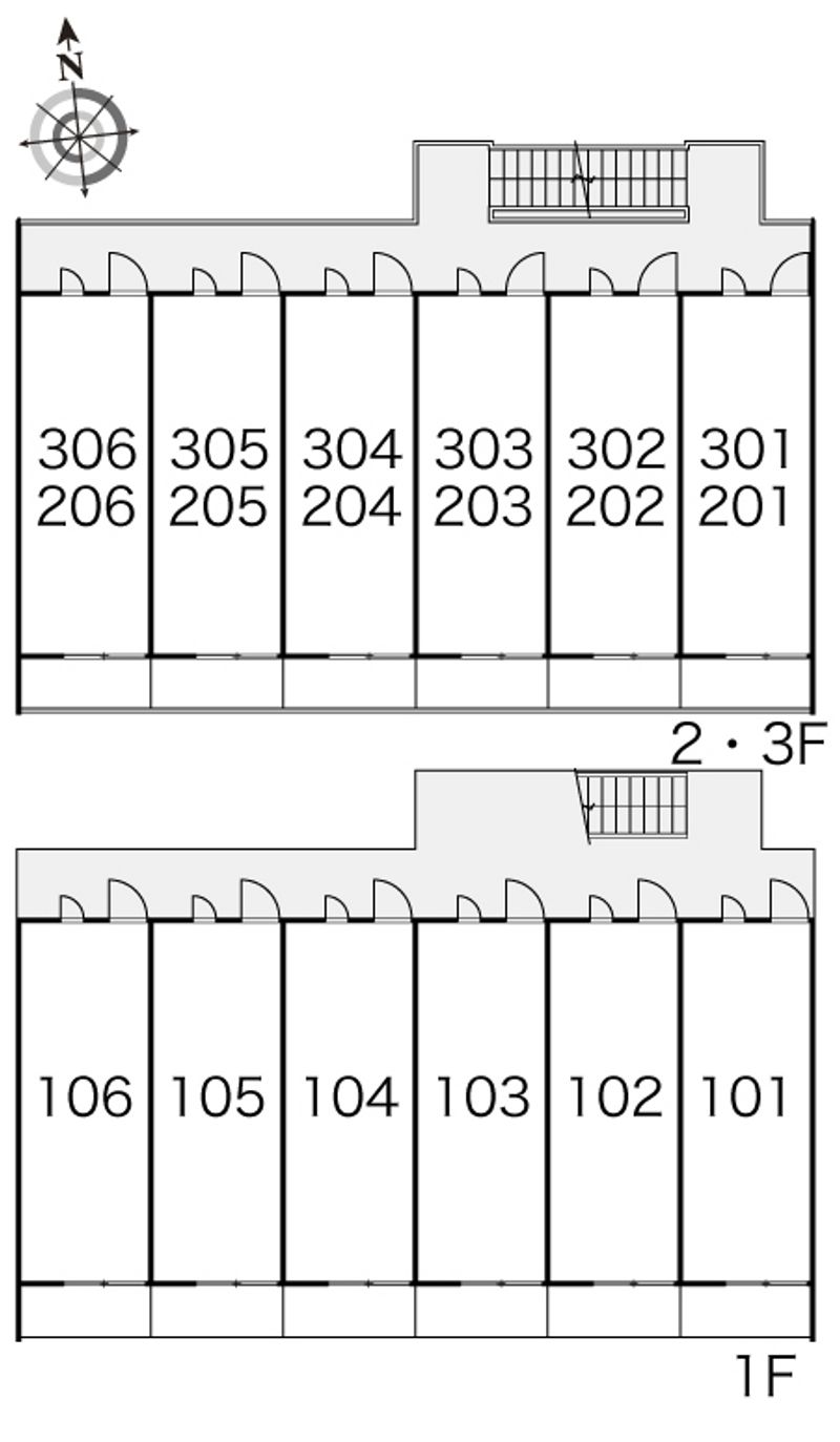 レオパレスコスモスⅠ 間取配置図