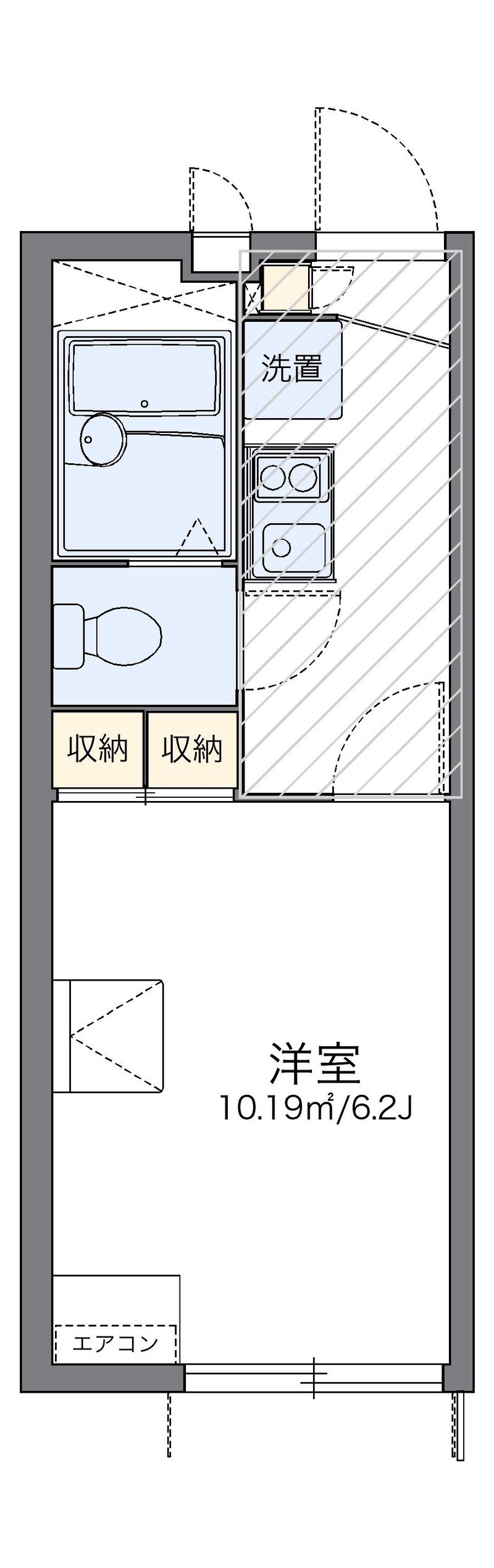 レオパレス西阿弥陀寺２００９ 間取図