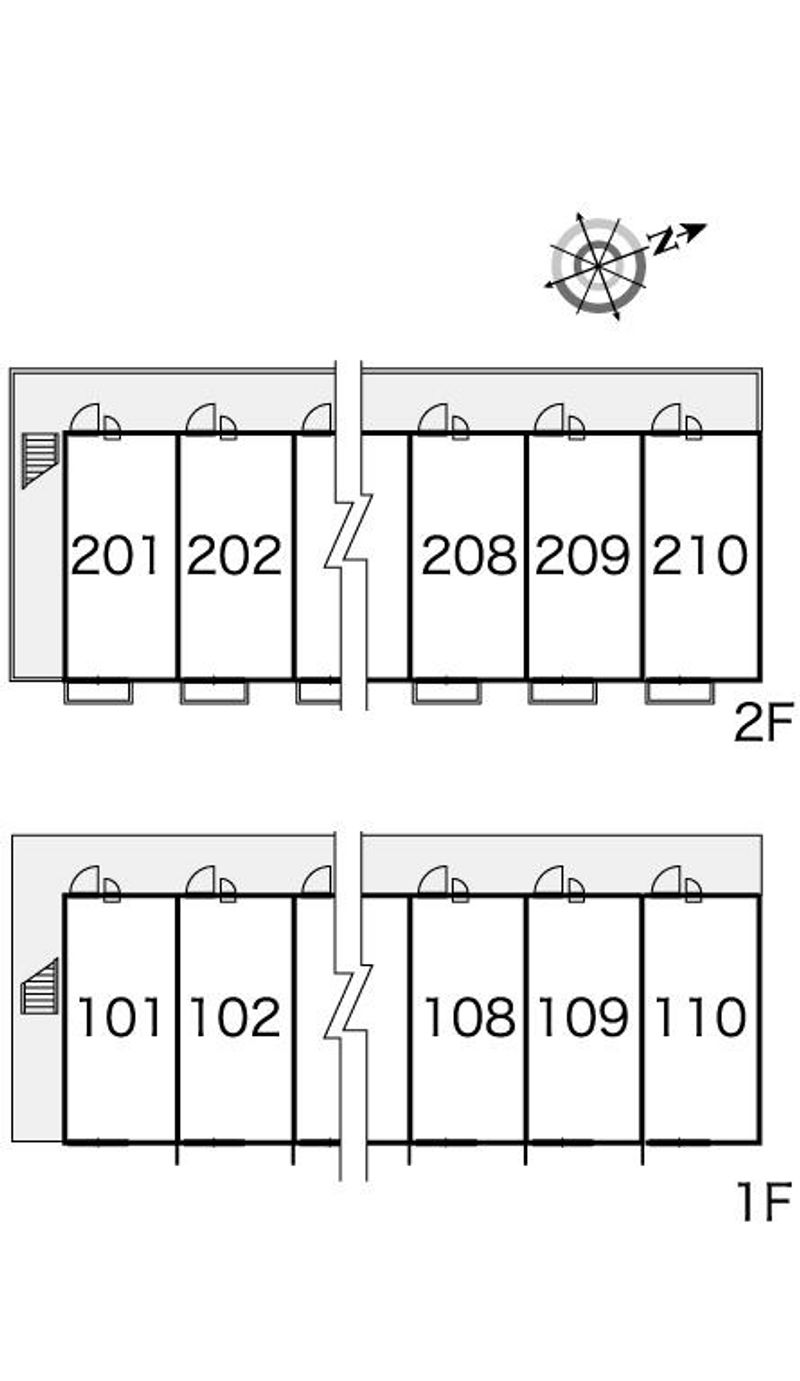 レオパレスＭ　ヴィアージュ 間取配置図