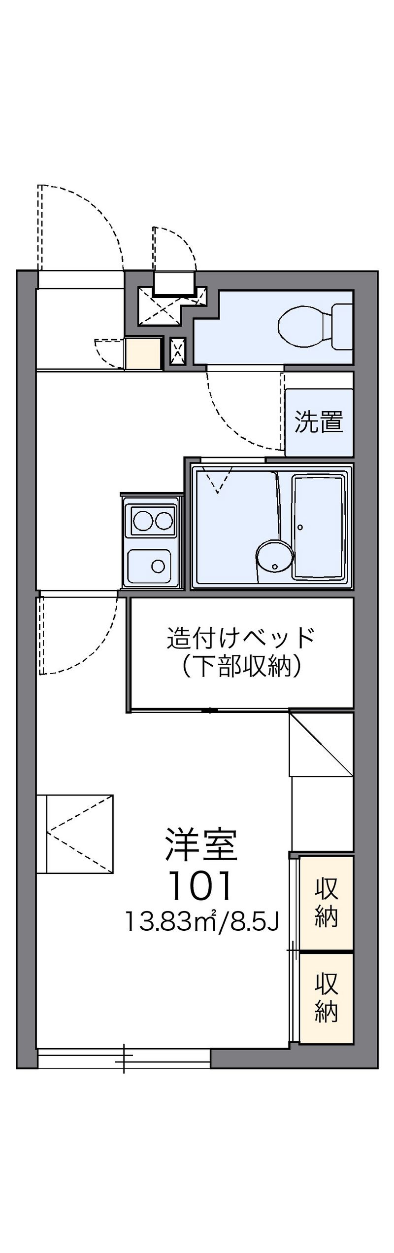 レオパレス鈴 間取図