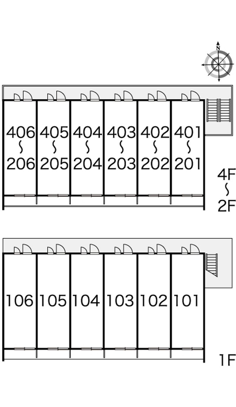 レオパレスヴェルーガ 間取配置図