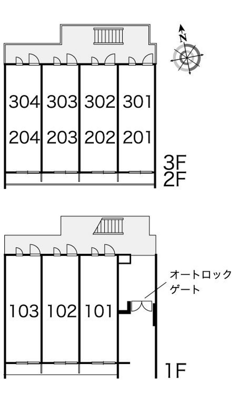 レオパレスＥＡＳＴＡＧＥⅡ 間取配置図
