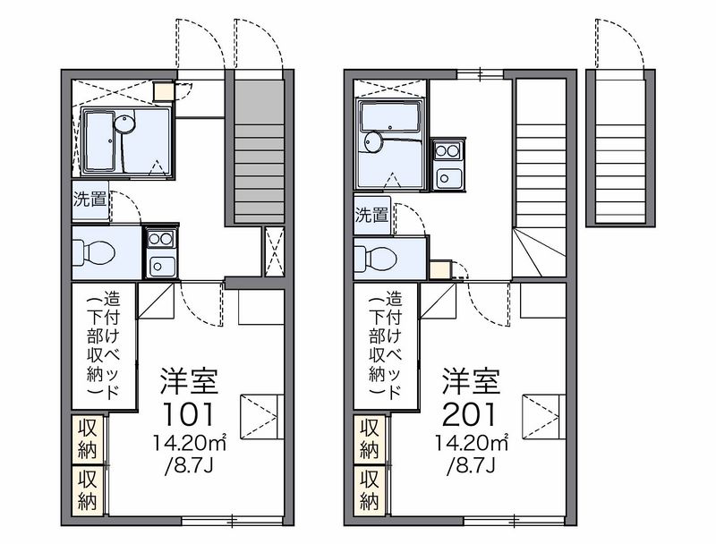 レオパレスウィル５５ 間取図