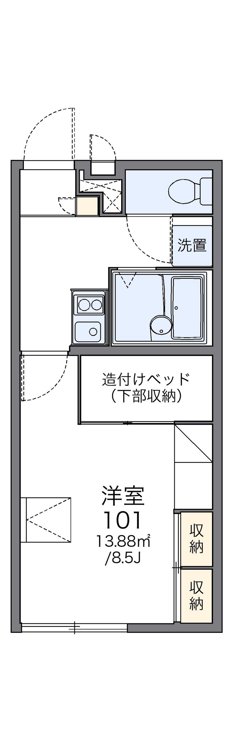 レオパレスメゾン　コンフォール 間取図