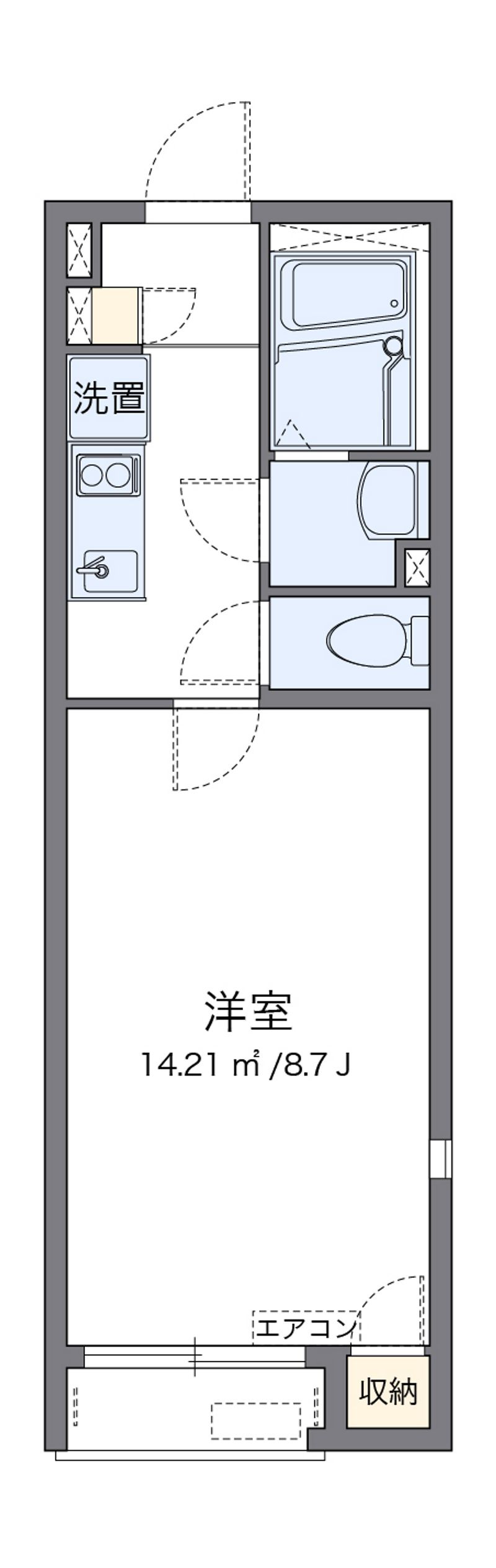 レオネクスト勝山 間取図