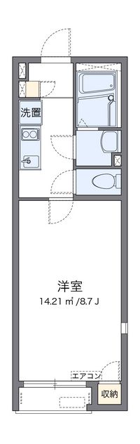 レオネクスト勝山 間取り図