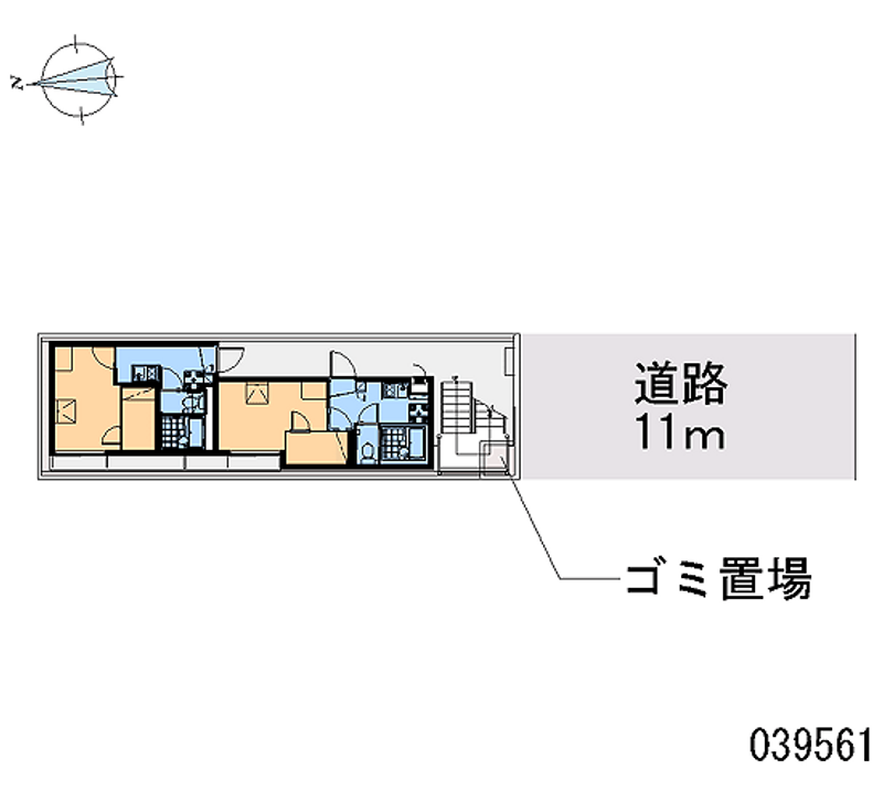 レオパレスウェリナ 区画図