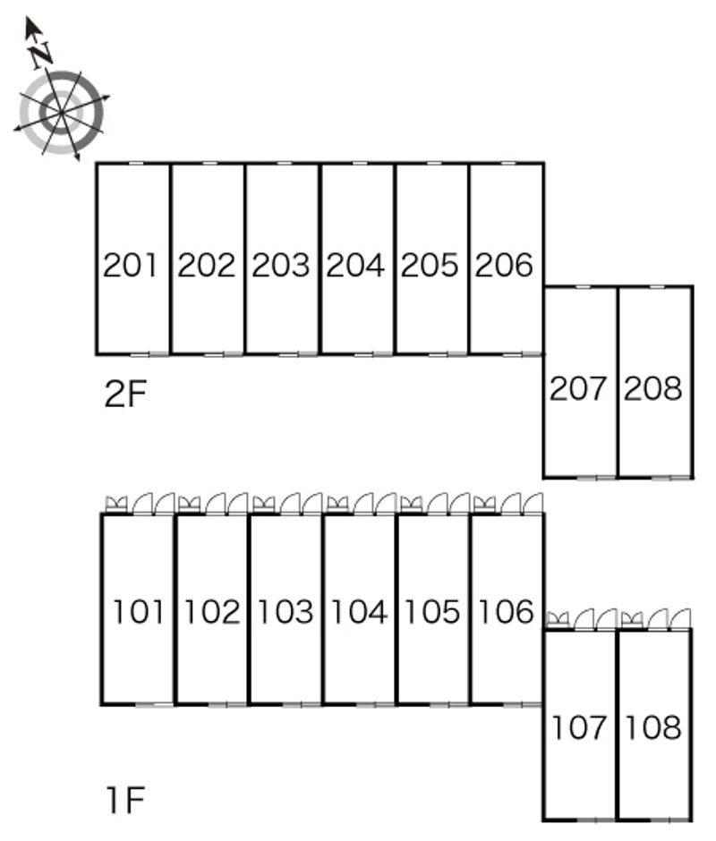 レオパレスＪＯＨＮＡＮ　Ⅱ 間取配置図
