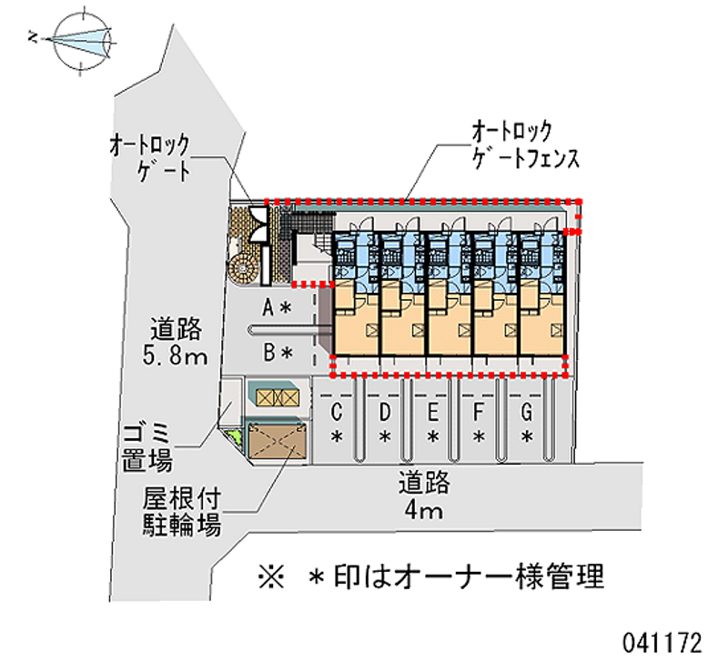 レオパレス名古屋駅 区画図