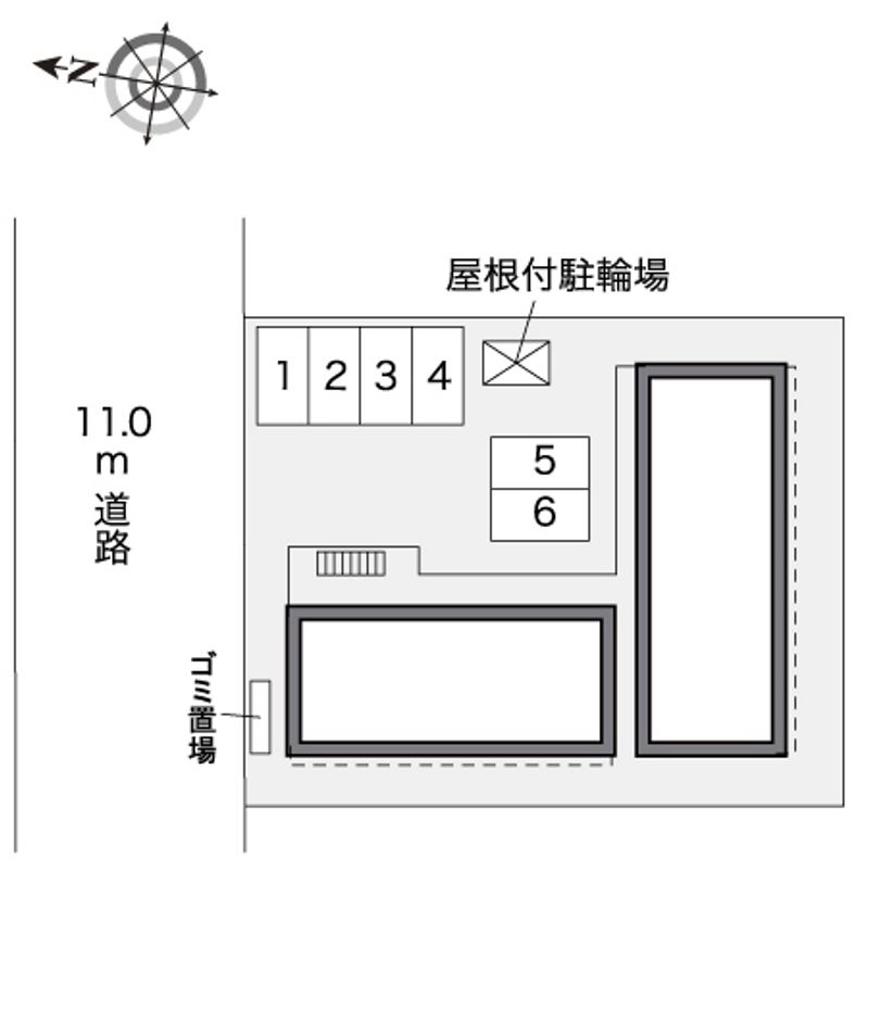 レオパレスドリームイン　３０ 配置図