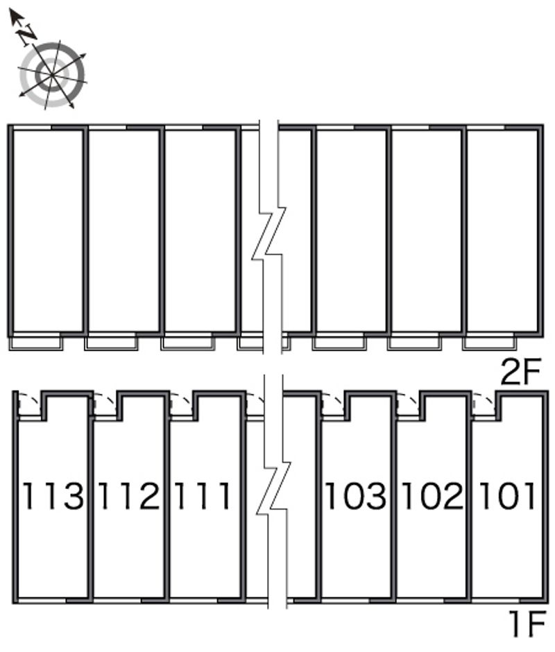 レオネクスト向日葵 間取配置図