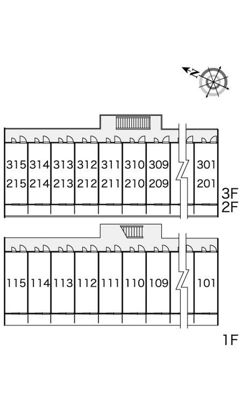 レオパレスエスポワール 間取り配置図