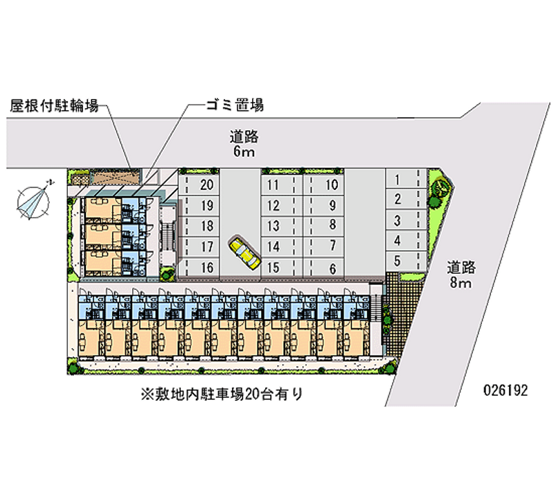 レオパレスブラン 月極駐車場