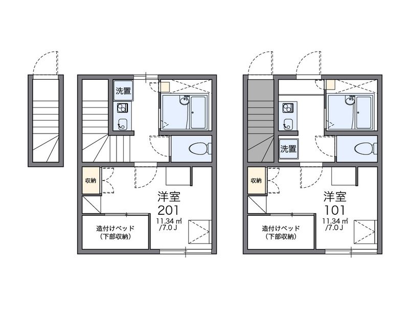 レオパレスＳＥＶＥＮＳＥＡ 間取図