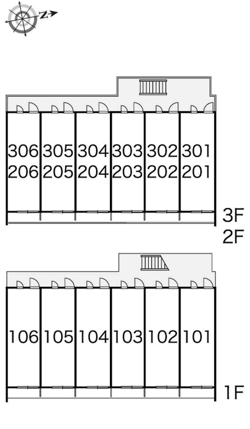 レオパレスエクセレンス０９ 間取配置図