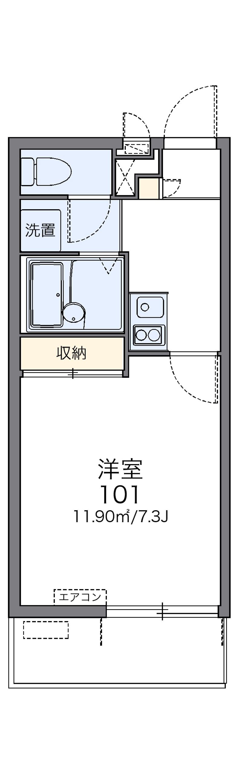 レオネクストルフェリ 間取図