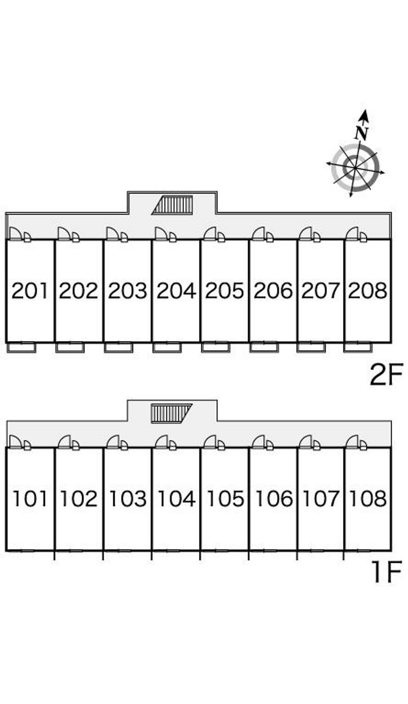 レオパレス桜坂 間取配置図