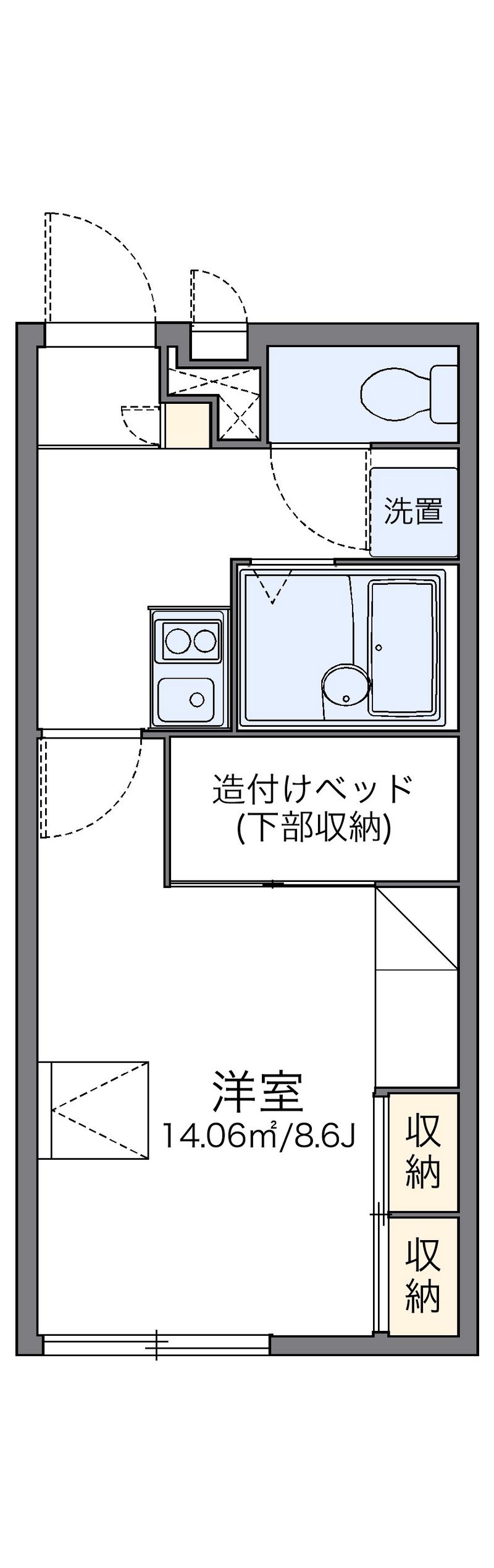 レオパレスサニーコート 間取図