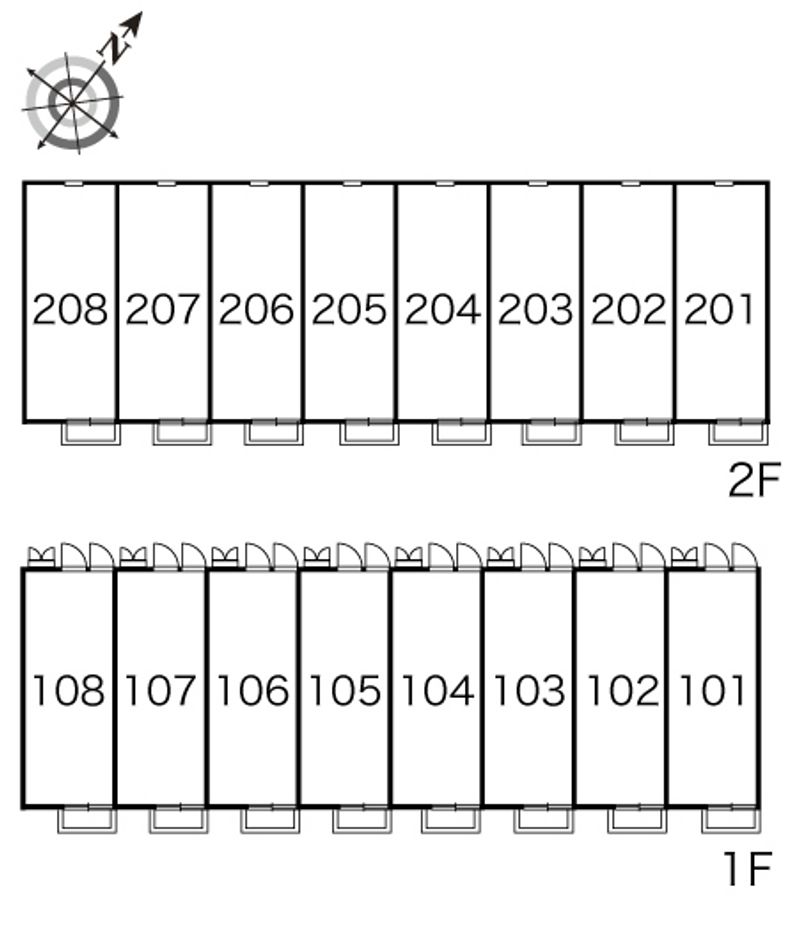 レオパレスマロンハイツ 間取配置図