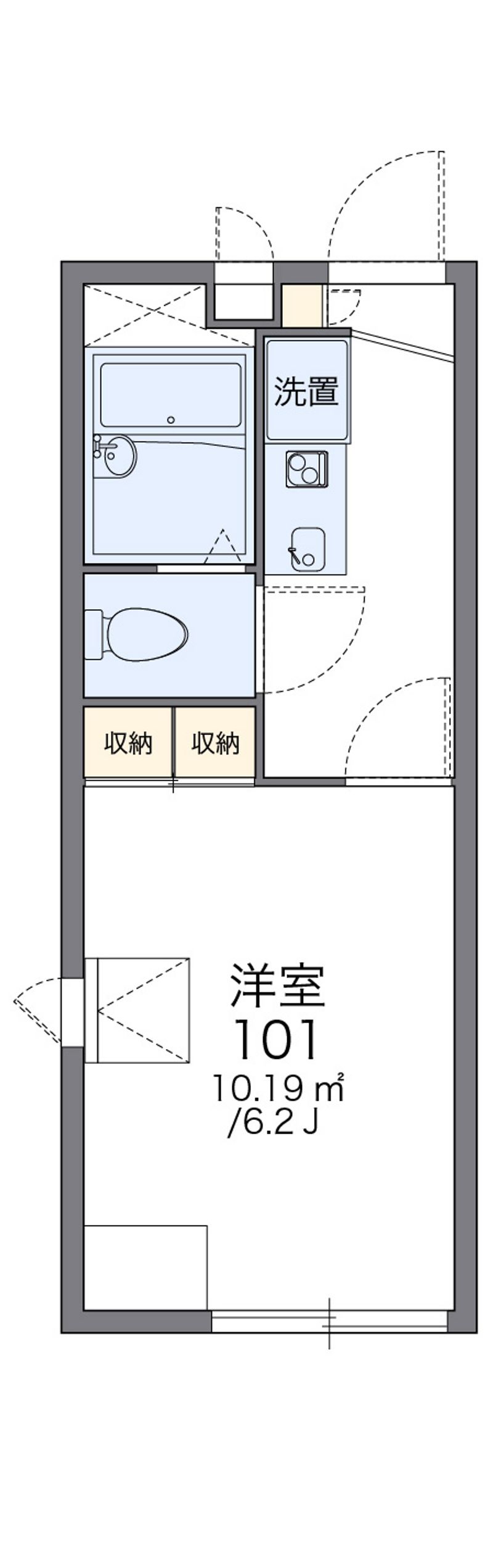 レオパレス北野坂 間取図