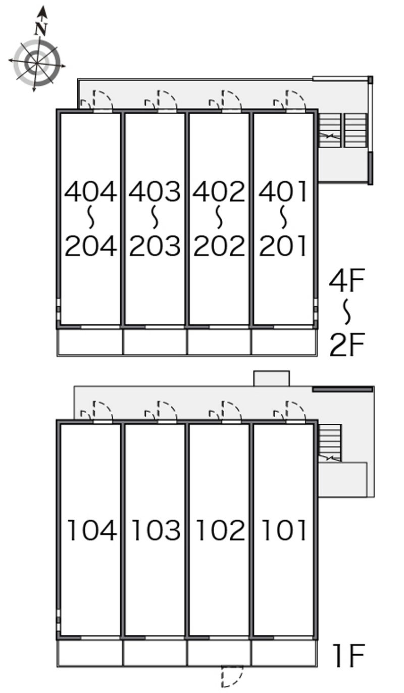 クレイノかもめ 間取配置図