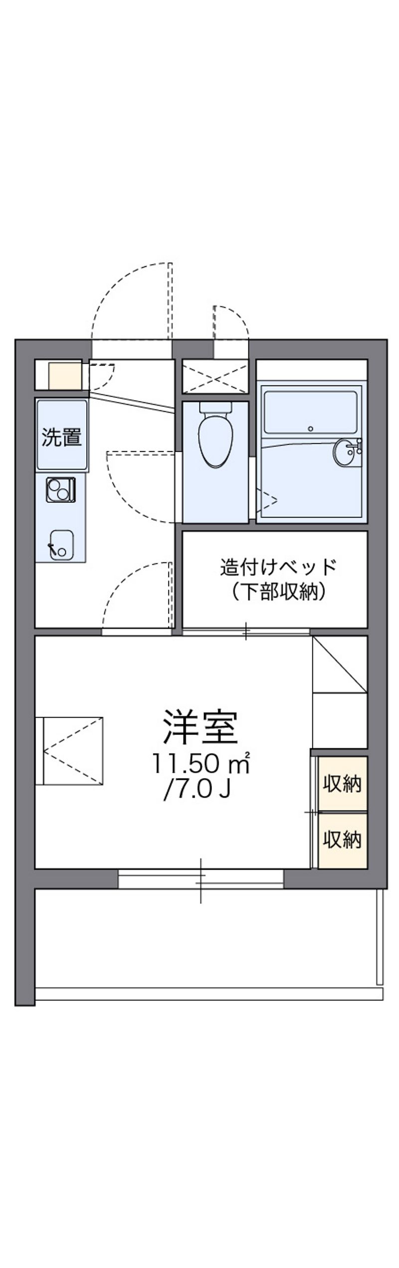 レオパレスボムール 間取図
