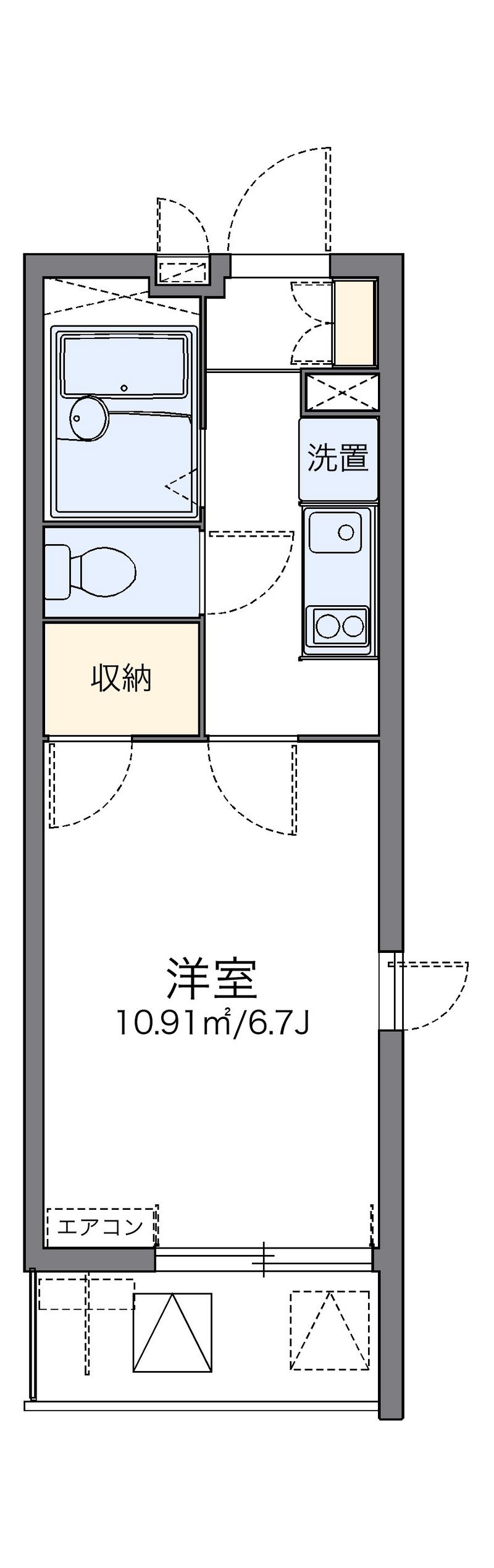 レオパレスオリーブハウスⅤ 間取り