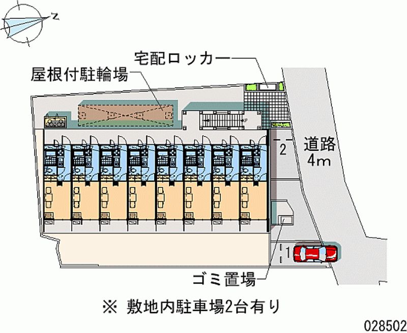 レオパレスノーブルコート久地 区画図