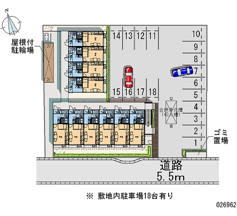 レオパレスディアコート 月極駐車場