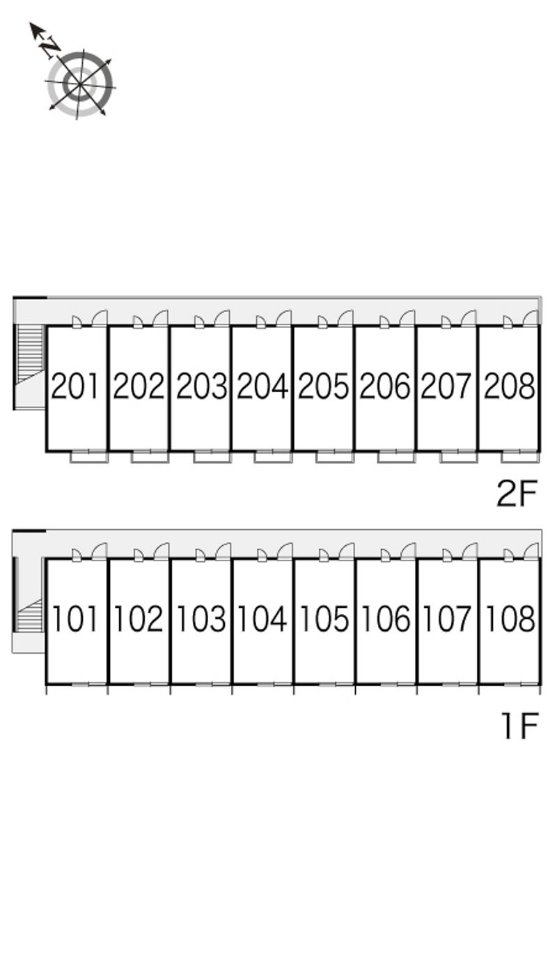 レオパレスエトワール鈴木 間取配置図