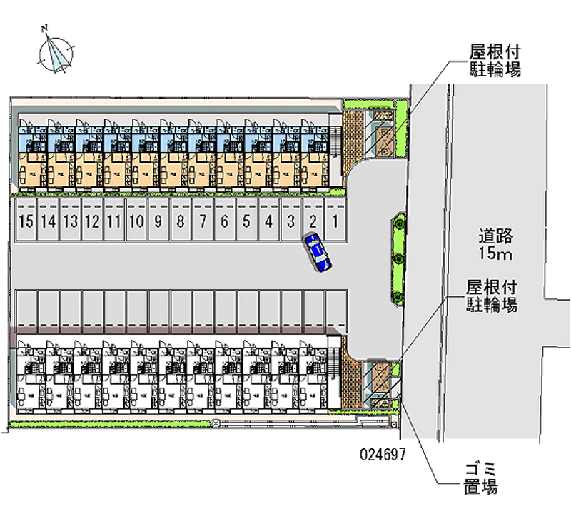 24697 Monthly parking lot