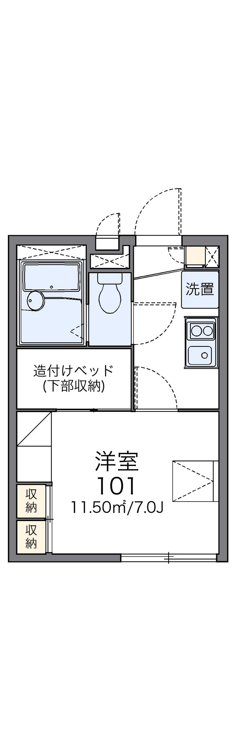 レオパレスＮｅｏハイツ 間取図