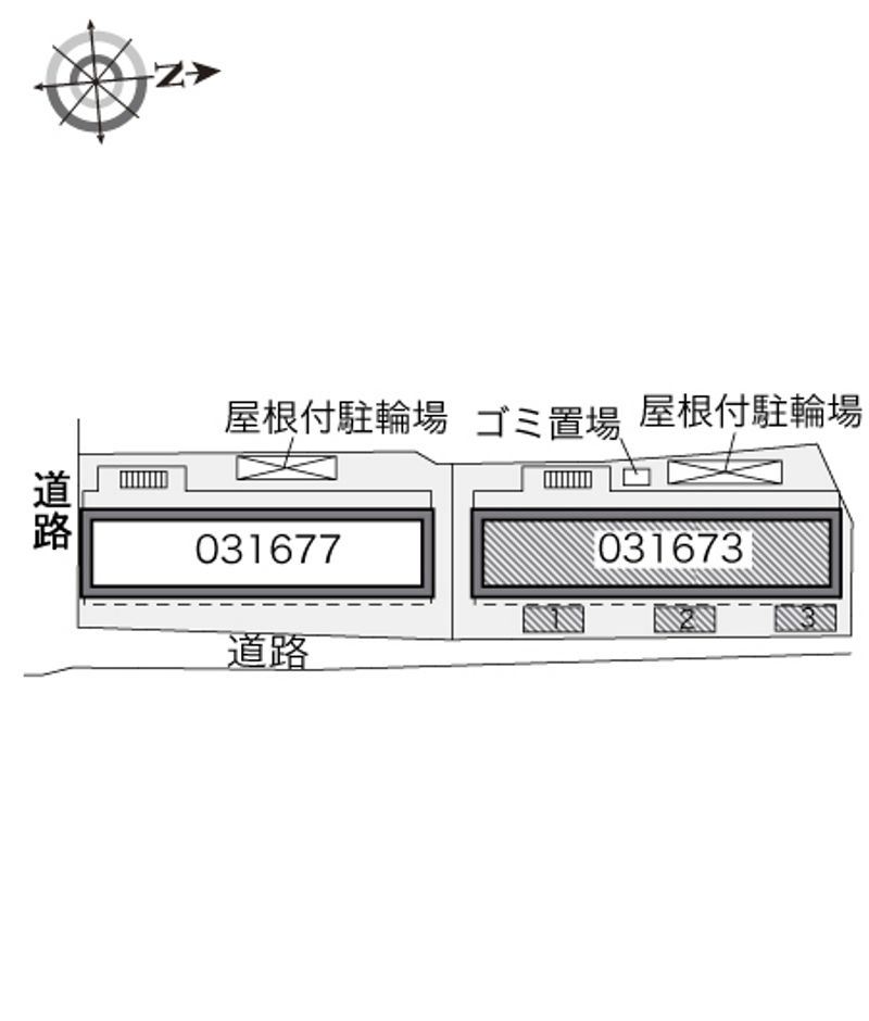 レオパレスヤングフォレストＡ 配置図